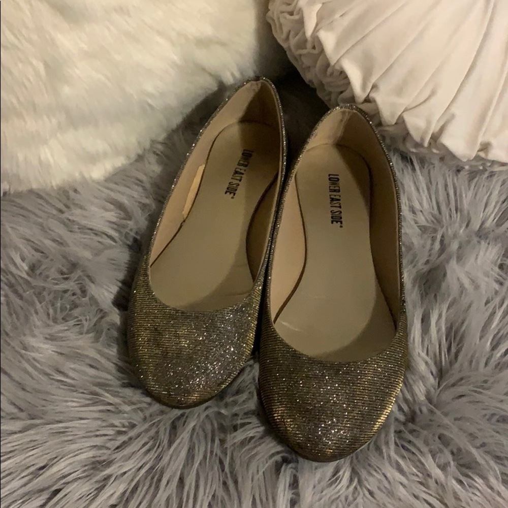 Lower East Side Metallic Gold & Silver Round Flats